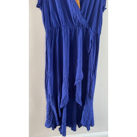 Women's maxi dress royal blue Boho V-Neck Wedding Guest Graduation Party XXL - Picture 10 of 14